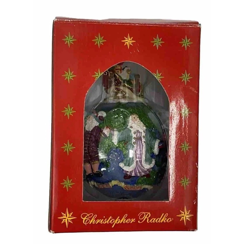 Christopher Radko Christmas Ornament Santa Around the World 0168600 EUC